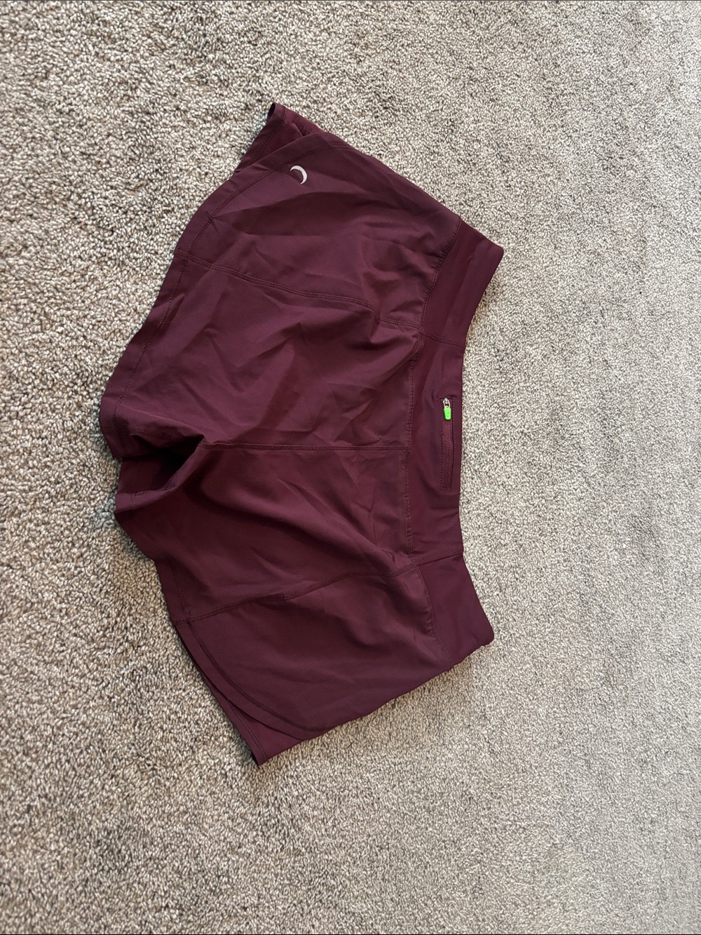 ZYIA Active Maroon Performance Shorts